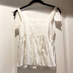 Cute White summer tank top